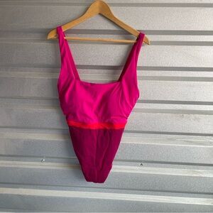 Boden Colorblock square neck one piece